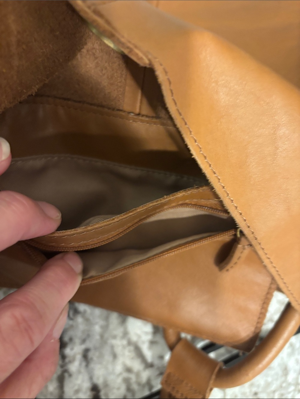 The Sak Laser-Cut Leather Hobo in Cognac - Picture 10 of 10